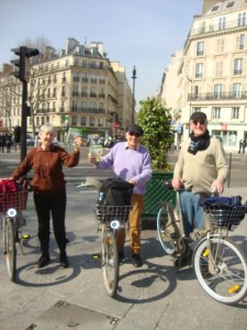Checking the route in Paris